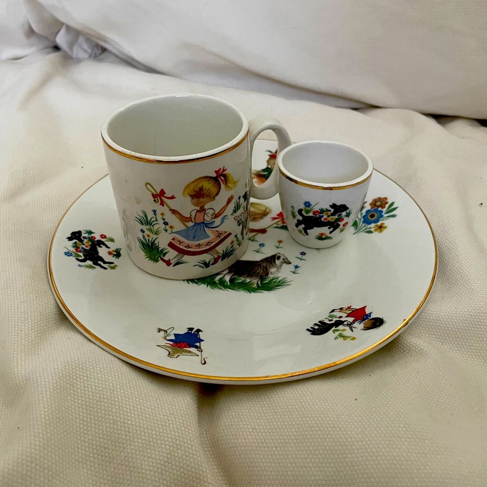 Vintage Arklow Republic of Ireland Mary Little Lamb Set Pristine